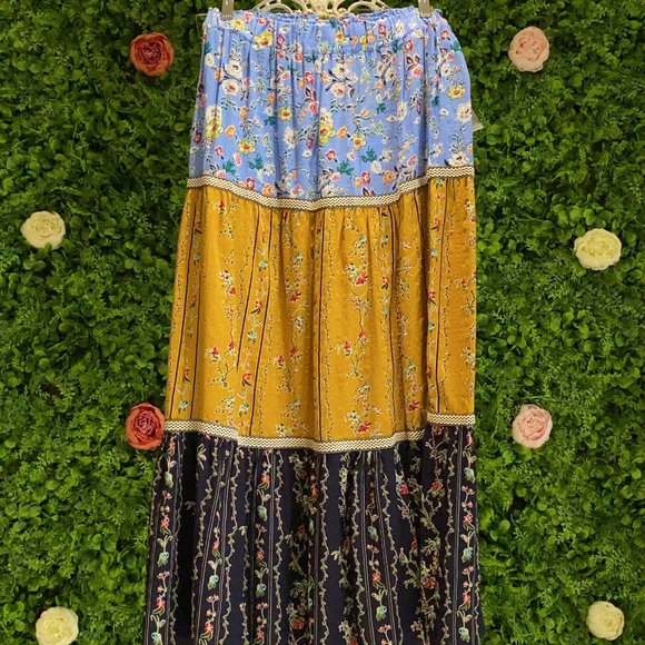 Boho Patchwork Skirt - Picture 1 of 4